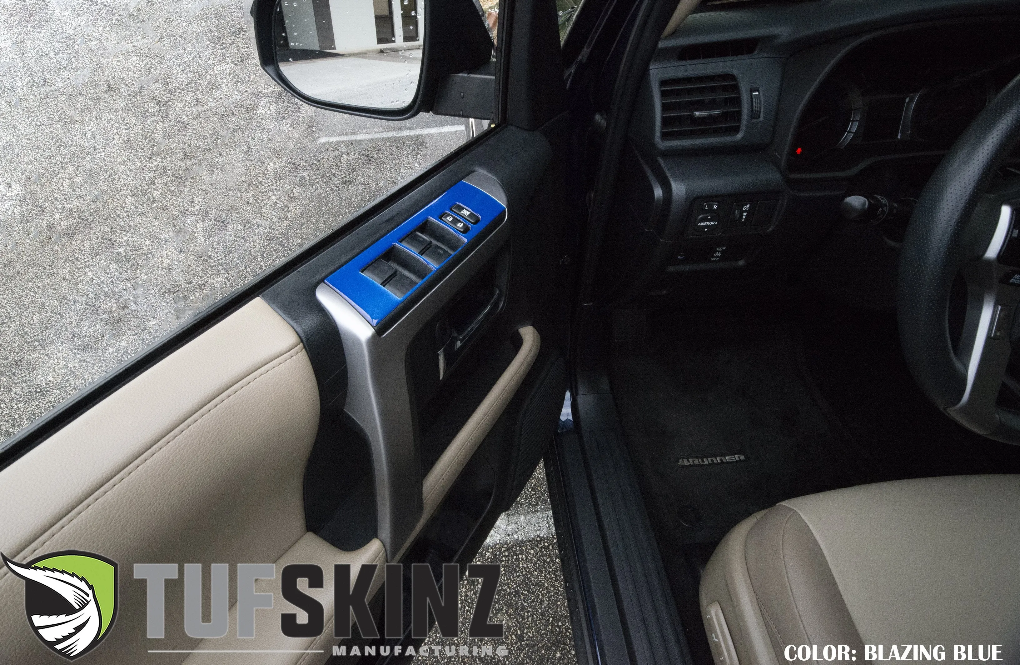 Side Door Control Accent Trim Fits 2014-2024 Toyota 4Runner