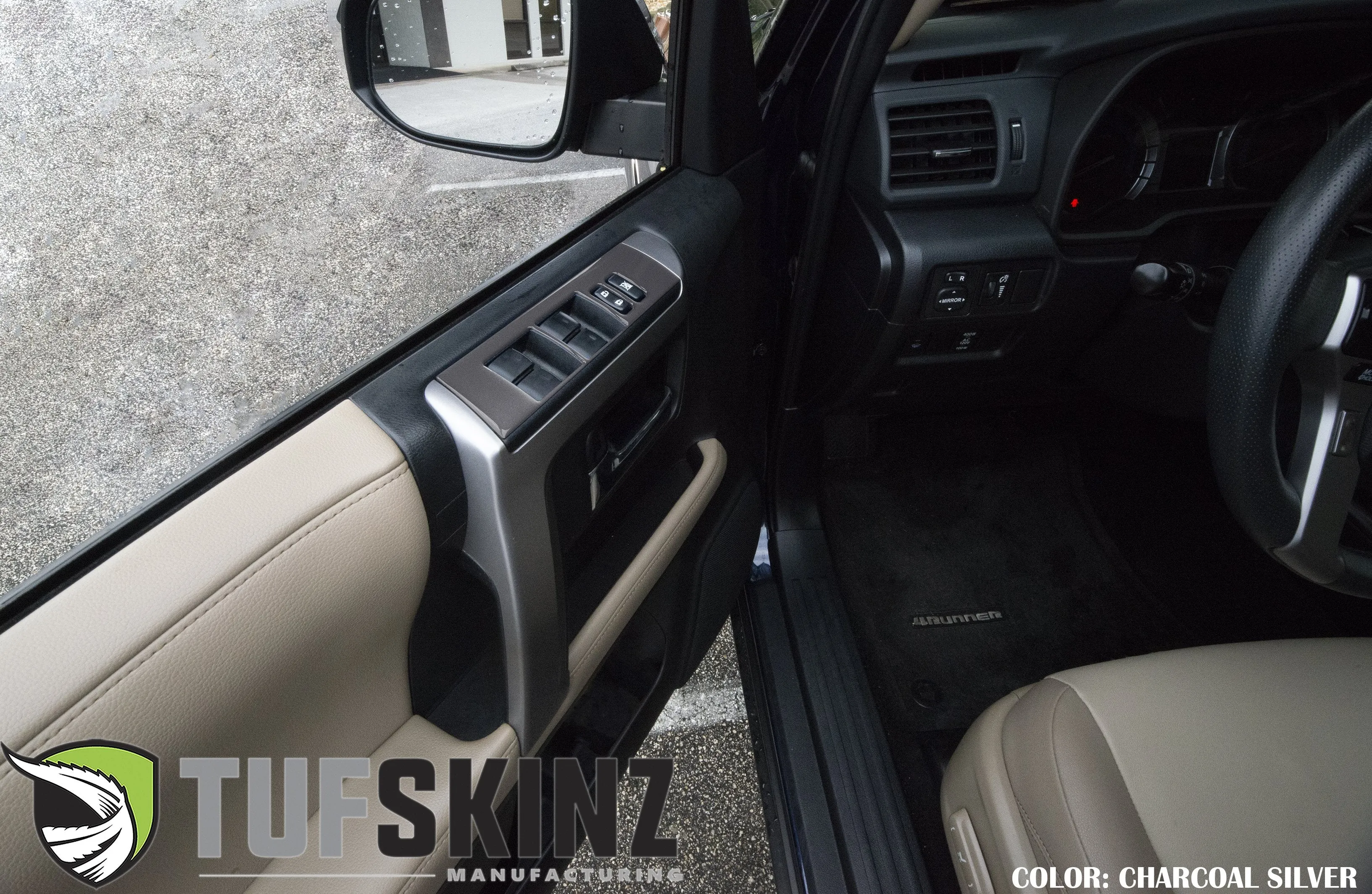Side Door Control Accent Trim Fits 2014-2024 Toyota 4Runner