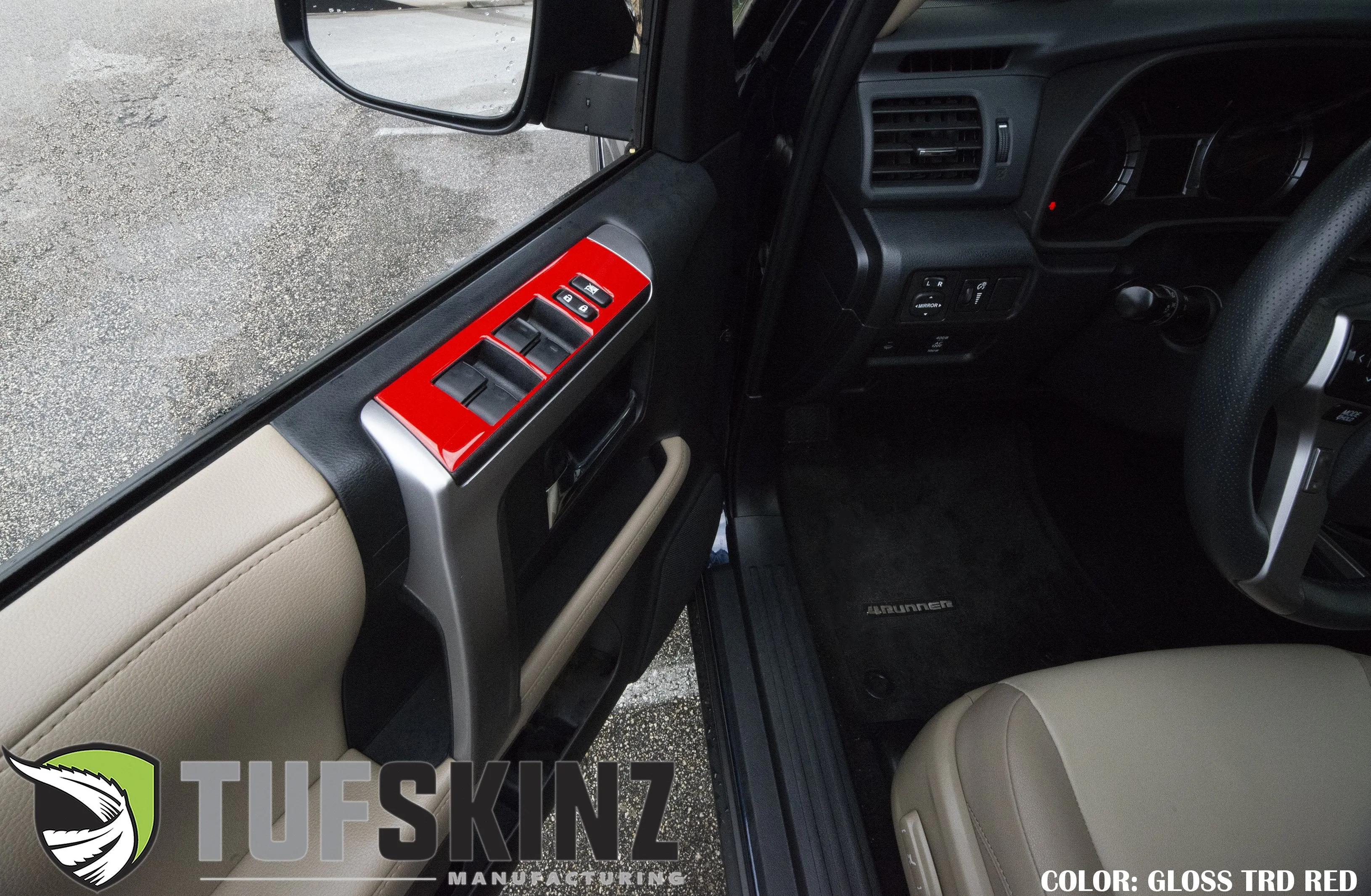 Side Door Control Accent Trim Fits 2014-2024 Toyota 4Runner