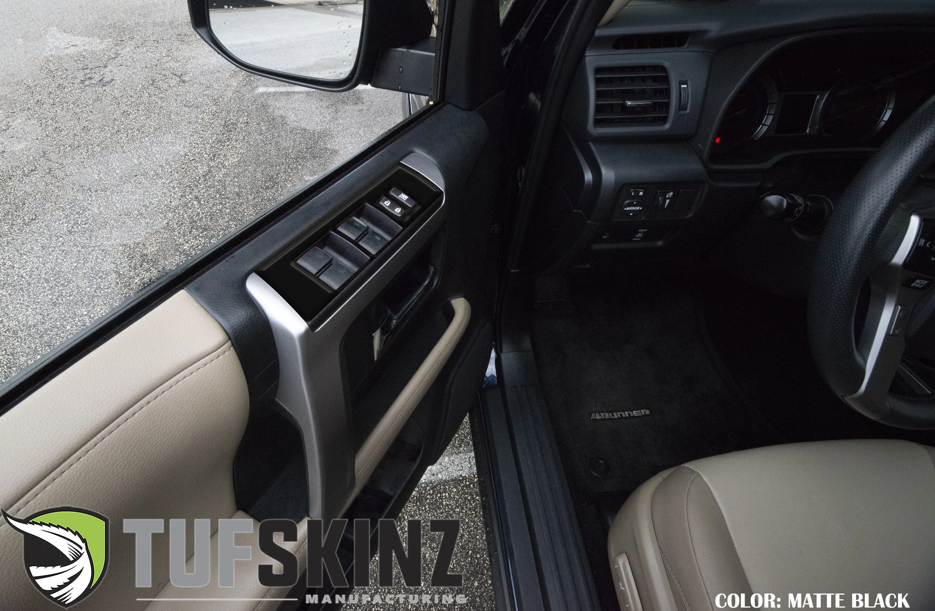 Side Door Control Accent Trim Fits 2014-2024 Toyota 4Runner