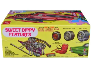 Skill 2 Model Kit 1966 Ford Galaxie 500 Hardtop Sweet Bippy 4-in-1 Kit 1/25 Scale Model by AMT
