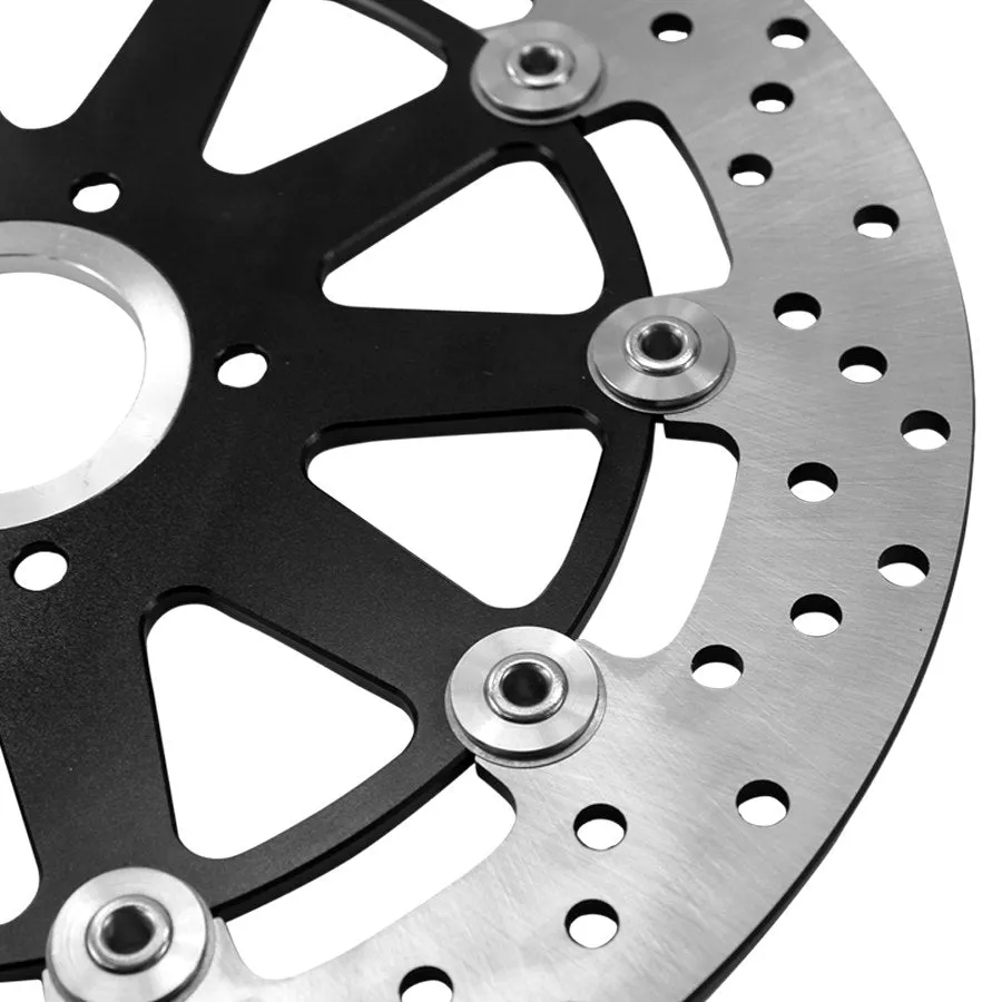 TC Bros. 12.6in Oversized Rear Floating Brake rotor fits 84-up Harley Models