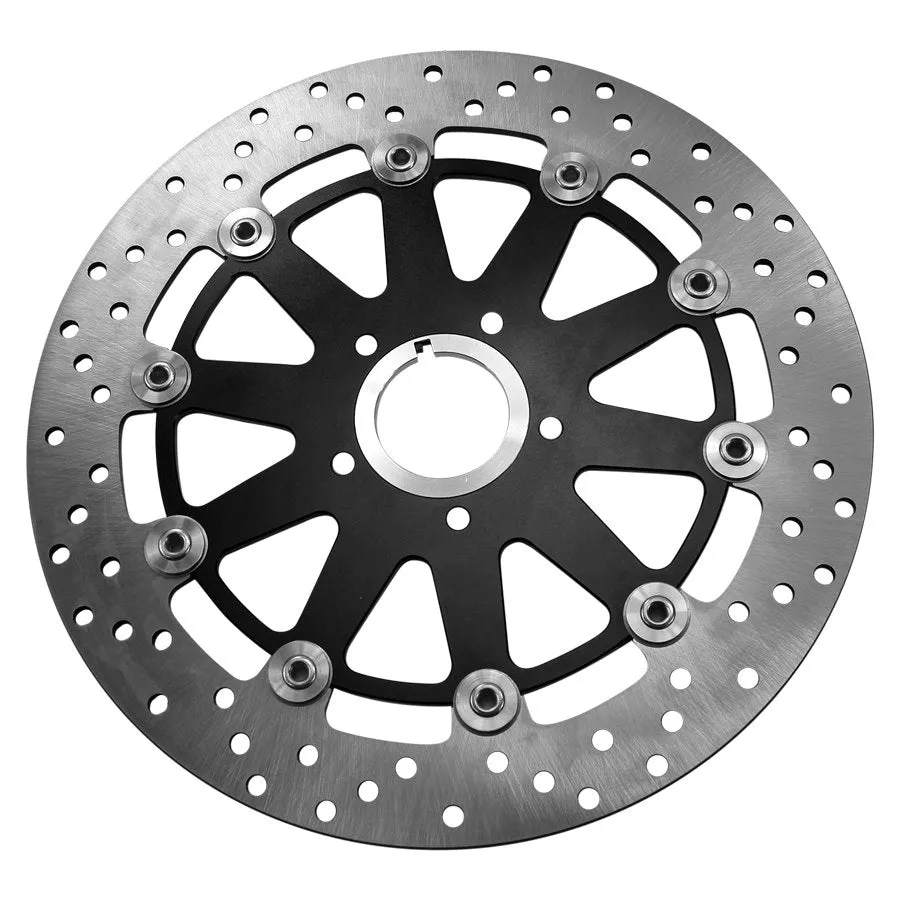 TC Bros. 12.6in Oversized Rear Floating Brake rotor fits 84-up Harley Models