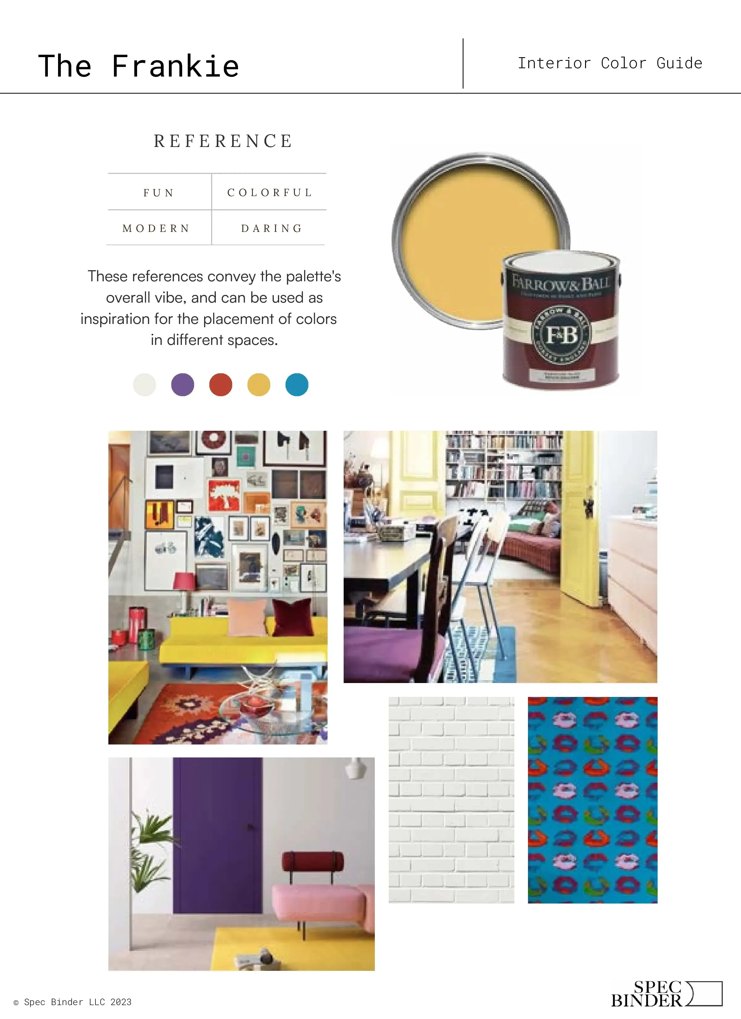 The Frankie Interior Paint Palette