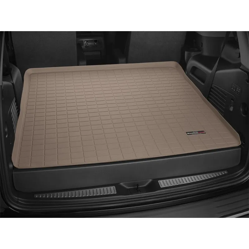 WeatherTech Cargo Liner - Behind 2nd Row - Plastic - Tan - GM Fullsize SUV 2015-18