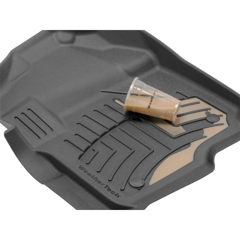 WeatherTech FloorLiner HP - 2nd Row - Black - Classic - Crew Cab - Ram Fullsize Truck 2019-20