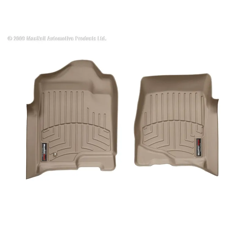 WeatherTech FloorLiners - Front - Tan - GM Fullsize SUV/Truck 2007-13